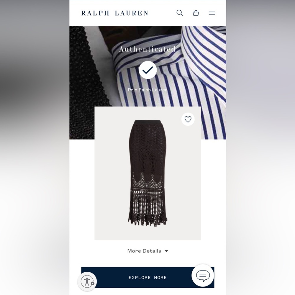 Polo Ralph Lauren Black Skirt